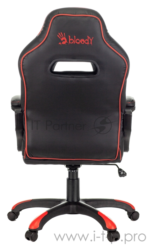Кресло игровое A4Tech Bloody GC-350 черный/красный эко.кожа крестовина