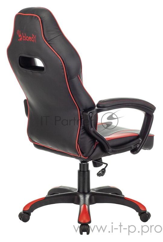 Кресло игровое A4Tech Bloody GC-350 черный/красный эко.кожа крестовина