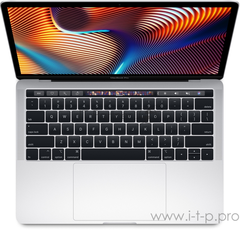 Ноутбук Apple 13-inch MacBook Pro with Touch Bar - Silver/2.3GHz quad-core 10th-generation Intel Core i7 (TB up to 4.1GHz)/16GB 3733MHz LPDDR4X memory/1TB PCIe-based SSD/Intel Iris Plus Graphics