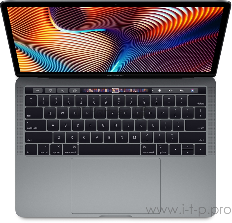 Ноутбук Apple 13-inch MacBook Pro with Touch Bar - Space Gray/2.3GHz quad-core 10th-generation Intel Core i7 (TB up to 4.1GHz)/32GB 3733MHz LPDDR4X memory/2TB PCIe-based SSD/Intel Iris Plus Graphics