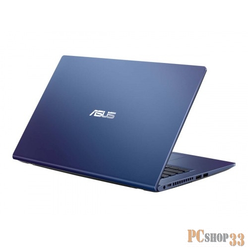 Ноутбук ASUS X415JA-EK220T Q1 14(1920x1080 (матовый))/Intel Core i5 1035G1(1Ghz)/8192Mb/256PCISSDG UHD Graphics/Cam/BT/WiFi/war 1y/1.6kg/Peacock Blue/W10
