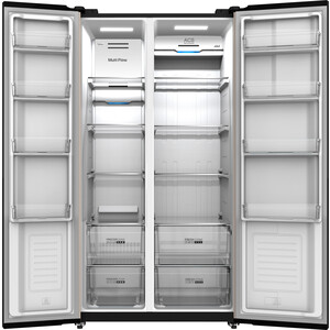 Холодильник Hyundai CS5005FV черное стекло (двухкамерный)