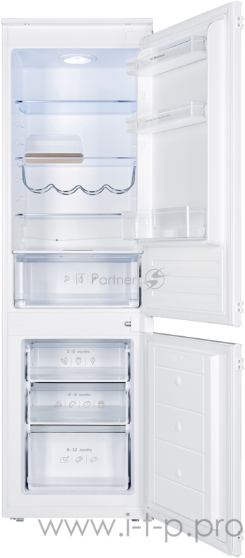 Встраиваемый холодильник Hansa Встраиваемый холодильник Hansa/ Встраиваемый холодильник Hansa BK333.2U. Тип крепления - при помощи направляющих (slide). Общий объем 270 л. Объем холодильной/морозильной камер - 195/75л. Климатический класс N-ST. Класс