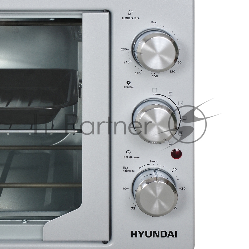 Мини-печь Hyundai MIO-HY052 42л. 1500Вт серебристый