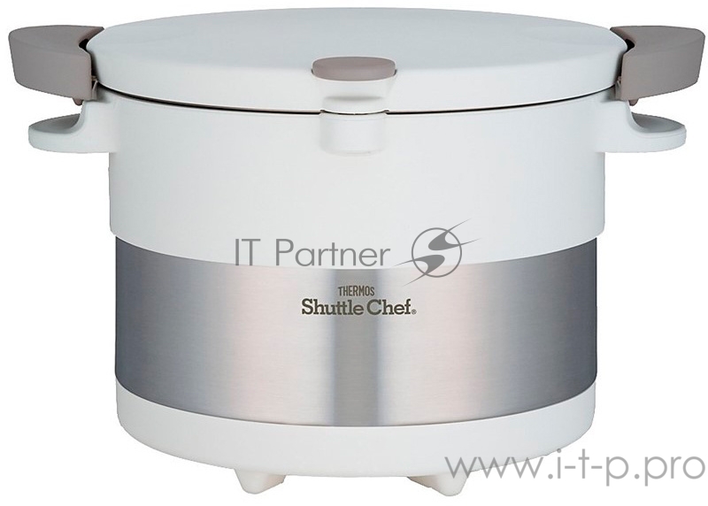 Термокастрюля Thermos Shuttle Chef KBC-3000 PWH 3л. белый/серебристый (451484)