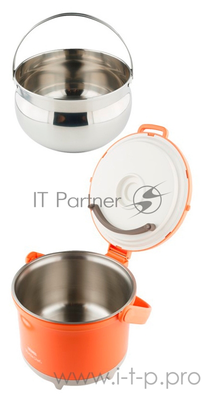 Термокастрюля Thermos Shuttle Chef RPE-3000 CA 3л. оранжевый/серебристый (451323)