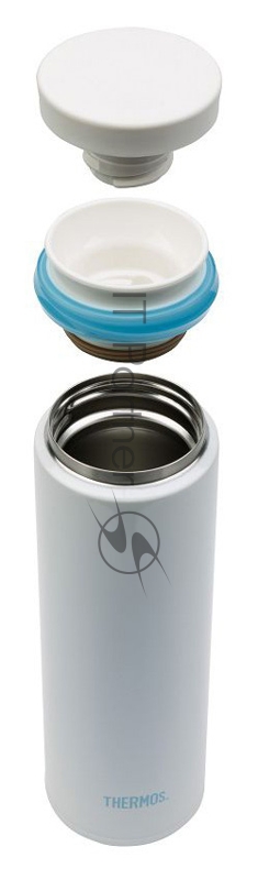 Термос для напитков Thermos JNO-500-PRW 0.5л. белый/голубой картонная коробка (934215)