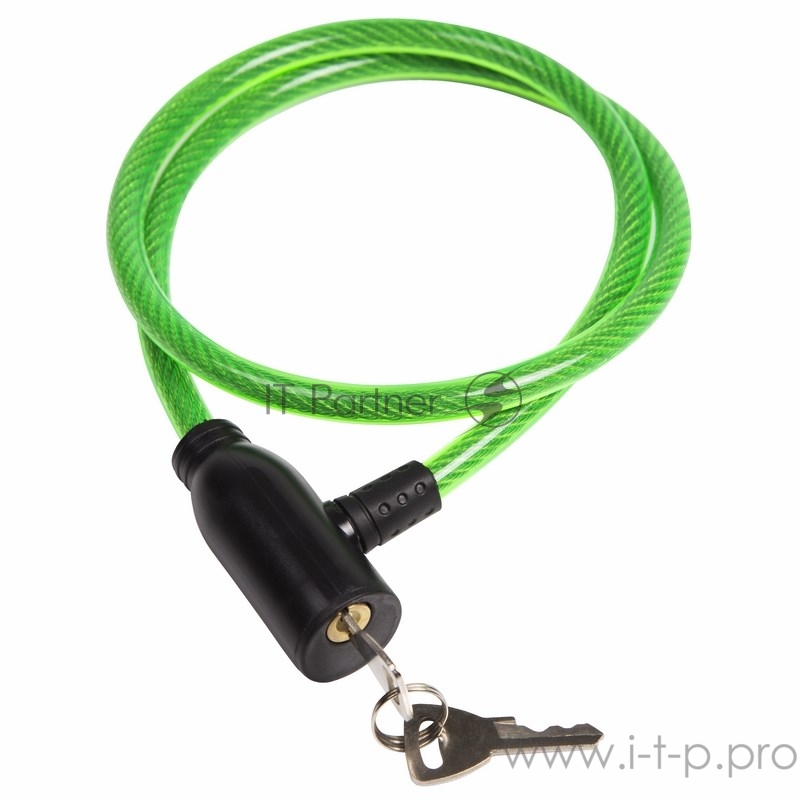 Тросовый замок 80 см зеленый ЧЕТЫРЕ СЕЗОНА