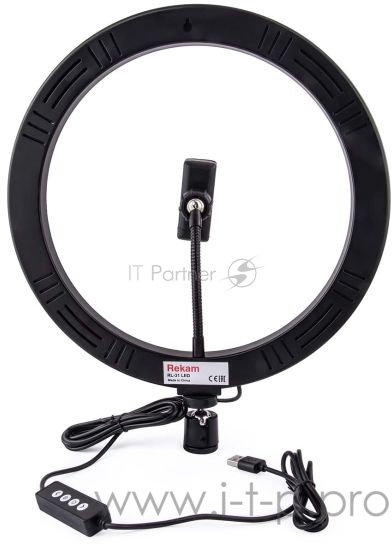 Штатив Rekam RL-31 LED Kit универсальный черный алюминиевый сплав+пластик (1460гр.)