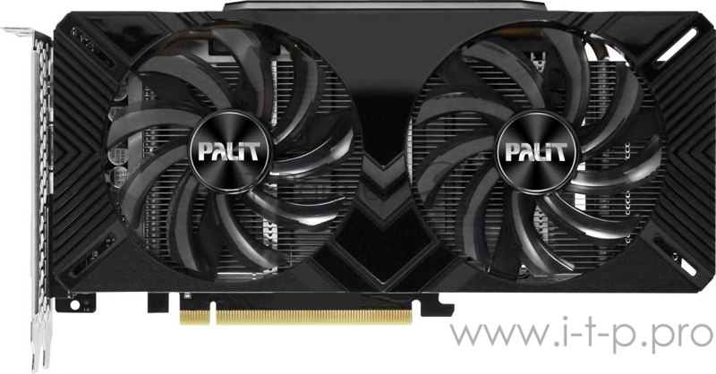 Видеокарта Palit PCI-E PA-GTX1660 DUAL OC 6G NVIDIA GeForce GTX 1660 6144Mb 192 GDDR5 1530/8000 DVIx1/HDMIx1/DPx1/HDCP Ret