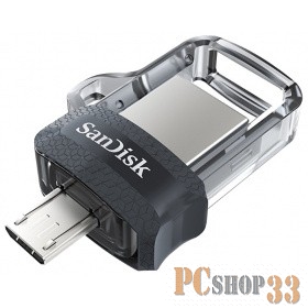 носитель информации SanDisk USB Drive 16Gb Ultra Dual SDDD3-016G-G46 {USB3.0/ Black}