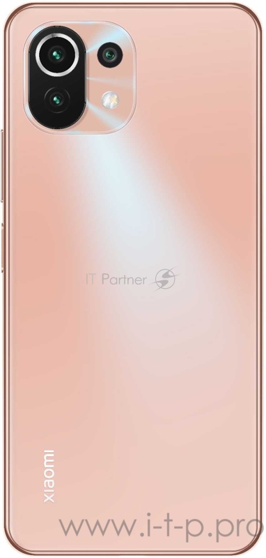 Смартфон Xiaomi Mi 11 Lite 4G 128Gb 8Gb розовый моноблок 3G 4G 2Sim 6.55 1080x2400 Android 11 64Mpix 802.11 a/b/g/n/ac NFC GPS GSM900/1800 GSM1900 A-GPS microSD