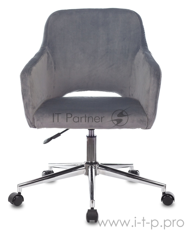 Кресло Бюрократ CH-380SL серая жемчужина Italia 26 крестовина металл хром