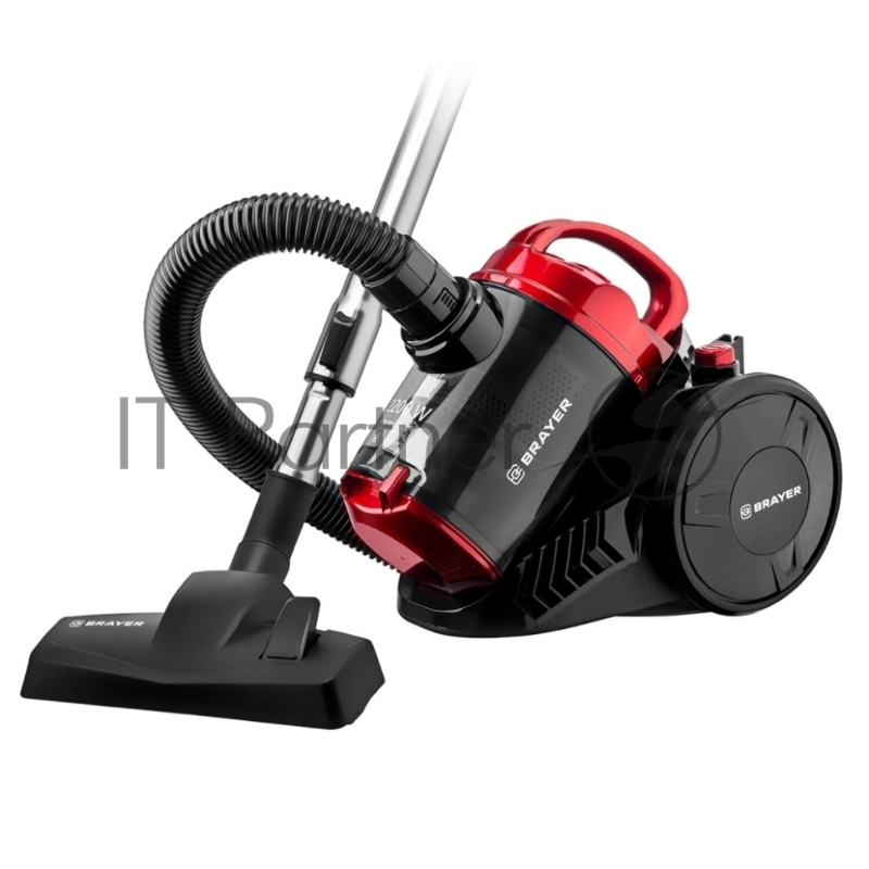 Пылесос циклонного типа BRAYER, 2200Вт, 2,5л, всасыв 450 Вт, Hepa, телес, 5м, паркетная щетка