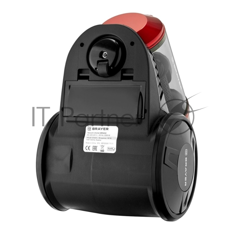 Пылесос циклонного типа BRAYER, 2200Вт, 2,5л, всасыв 450 Вт, Hepa, телес, 5м, паркетная щетка
