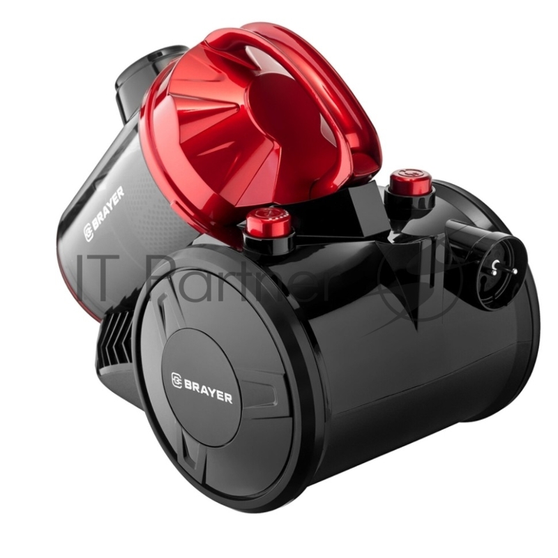 Пылесос циклонного типа BRAYER, 2200Вт, 2,5л, всасыв 450 Вт, Hepa, телес, 5м, паркетная щетка
