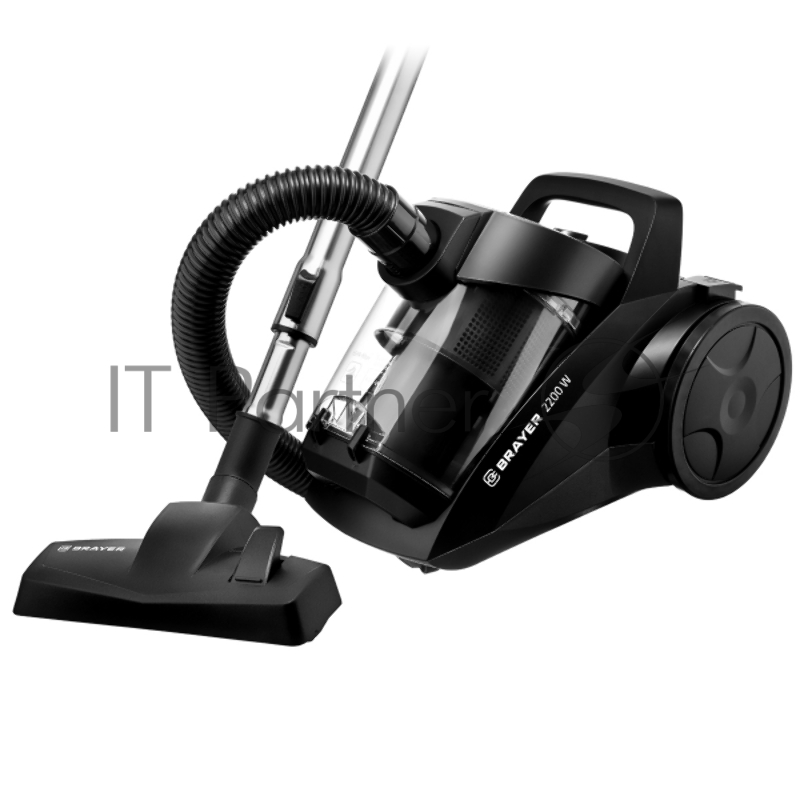 Пылесос циклонного типа BRAYER, 2200Вт, 4л, всасыв 420 Вт, Hepa, телес, 5м, паркетная щетка