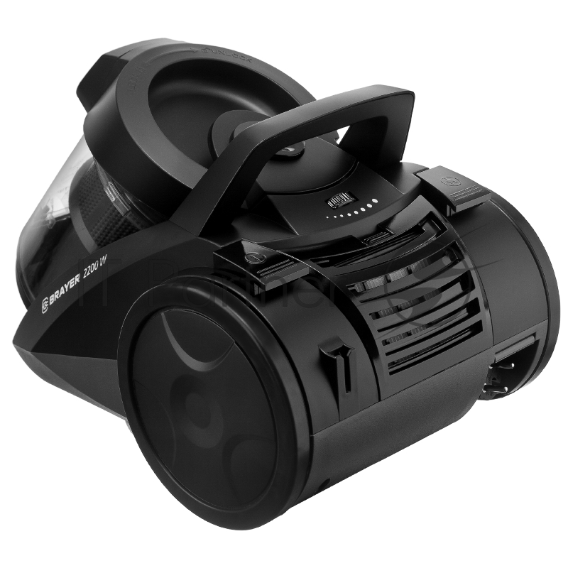 Пылесос циклонного типа BRAYER, 2200Вт, 4л, всасыв 420 Вт, Hepa, телес, 5м, паркетная щетка