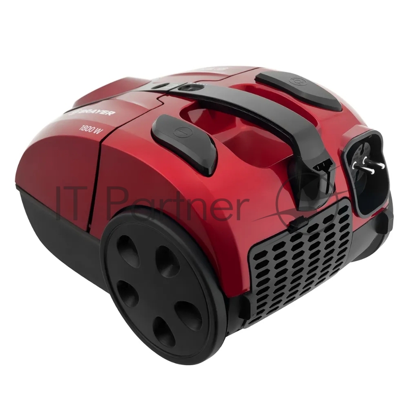 Пылесос мешковый BRAYER, 1800 Вт, всасыв 380, 2,5л, телес, 5 м, +3 бум. мешка, универс щётка