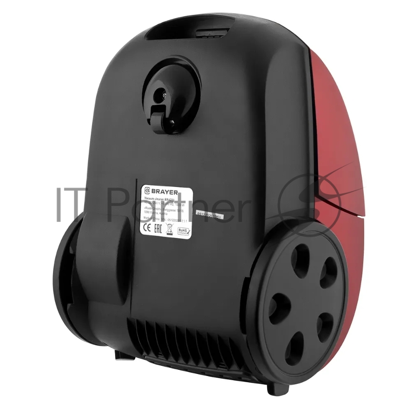 Пылесос мешковый BRAYER, 1800 Вт, всасыв 380, 2,5л, телес, 5 м, +3 бум. мешка, универс щётка