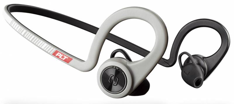 Гарнитура Plantronics BackBeat Fit, вкладыши, серый/черный, беспроводные bluetooth