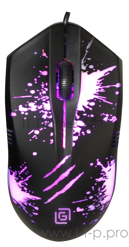 Мышь Оклик 398G черный оптическая (1000dpi) USB (3but)