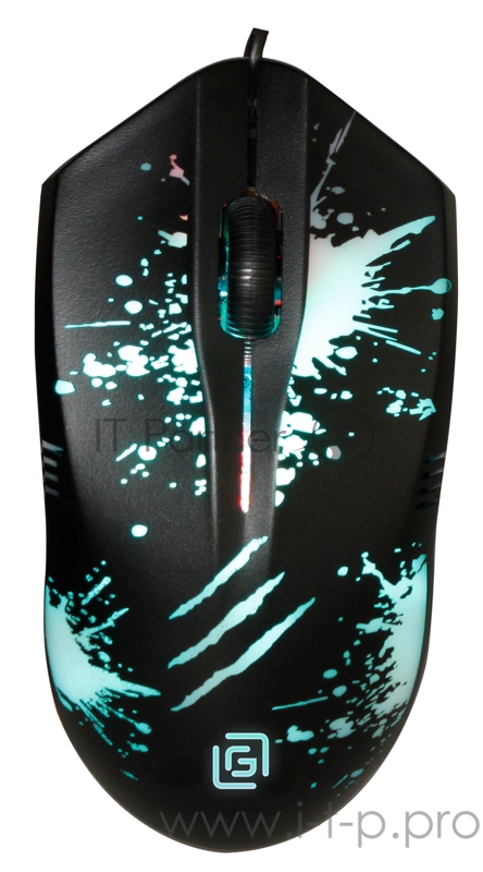 Мышь Оклик 398G черный оптическая (1000dpi) USB (3but)