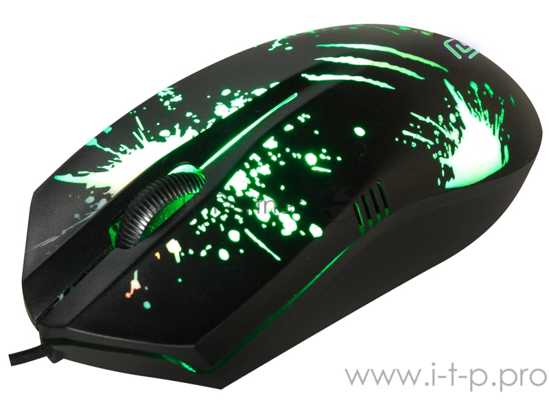 Мышь Оклик 398G черный оптическая (1000dpi) USB (3but)