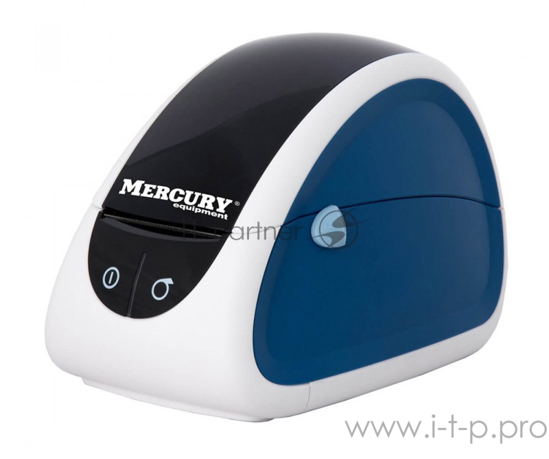 Термопринтер Mertech MPRINT LP80 EVA (для печ.накл.) стационарный белый/синий