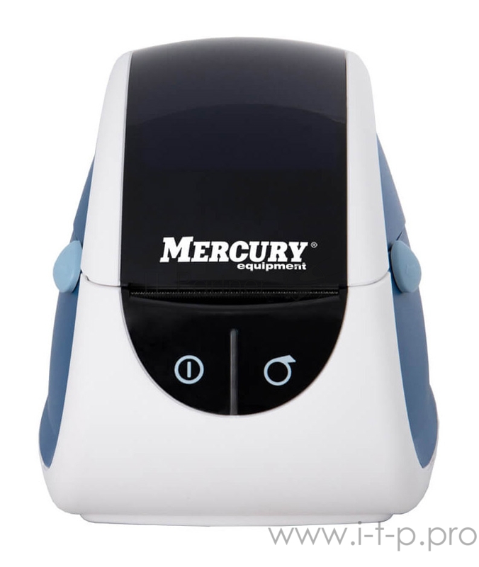 Термопринтер Mertech MPRINT LP80 EVA (для печ.накл.) стационарный белый/синий