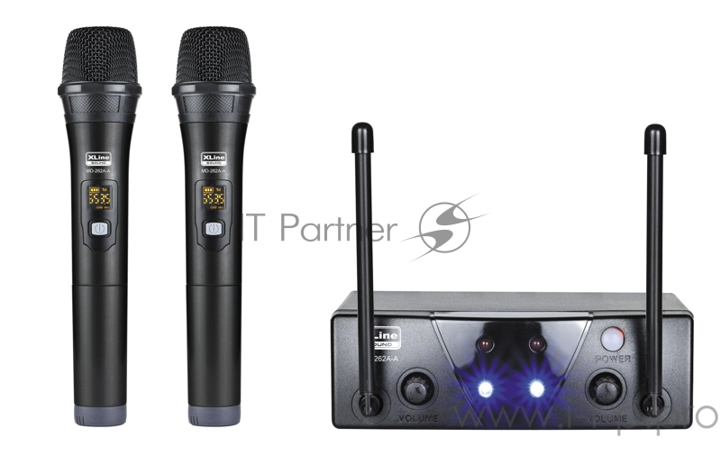 Радиосистема двухканальная c двумя ручными передатчиками XLine MD-262A-A