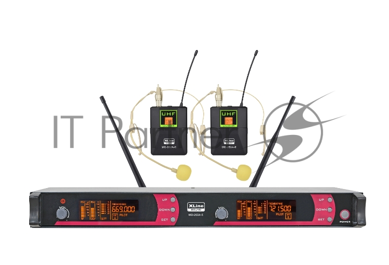 Радиосистема двухканальная c двумя ручными передатчиками XLine MD-262A-E