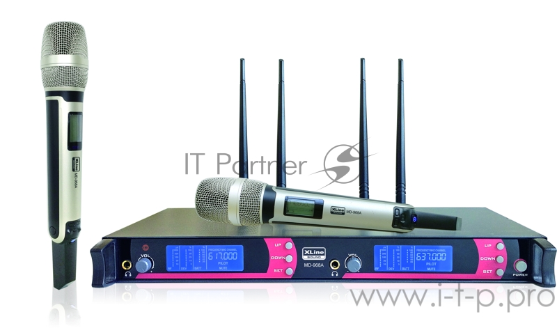 Радиосистема двухканальная c ручными передатчиками XLine MD-968A