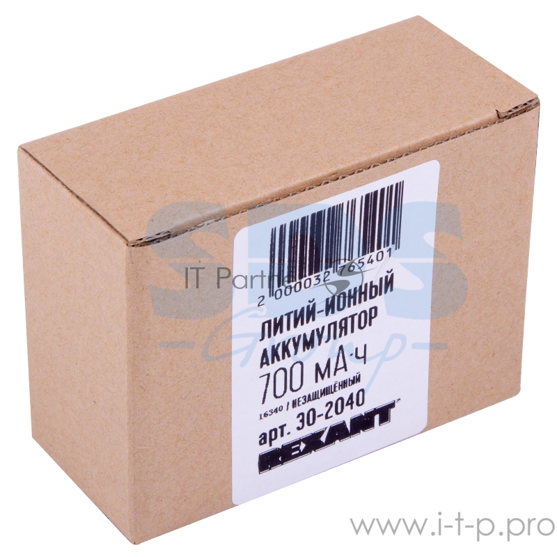 Аккумулятор Li-ion 16340 unprotected 700 mAH 3.7 В REXANT