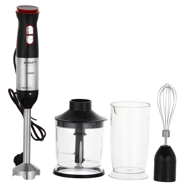 Блендер погружной Scarlett SC-HB42F44 черный/нерж. сталь