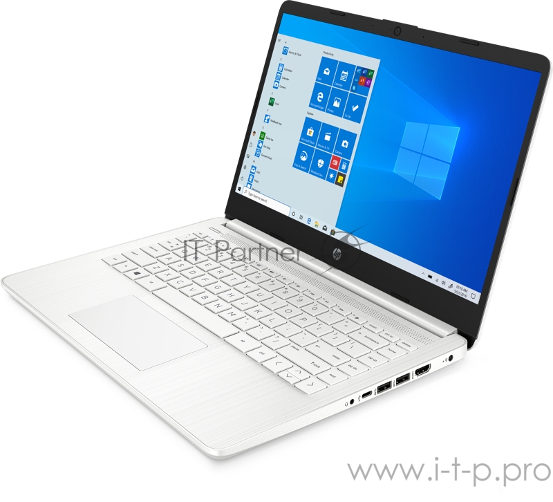 Ноутбук 14 IPS FHD HP 14s-dq2007ur white (Pen 7505/4Gb/256Gb SSD/noDVD/VGA int/W10) (2X1P1EA)
