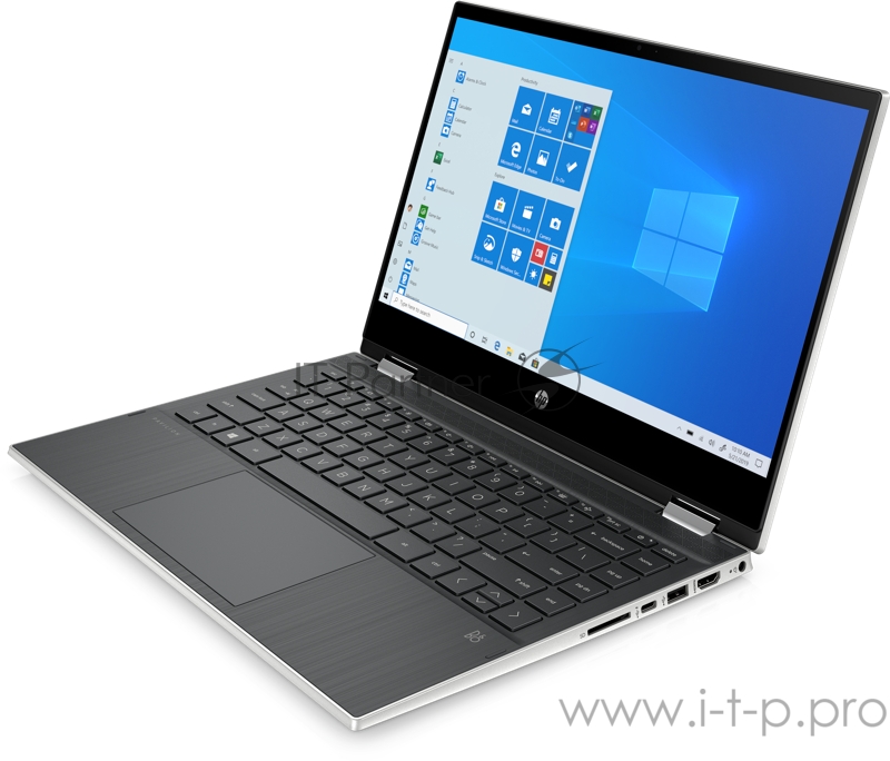 Ноутбук 14 FHD Touch +LTE HP Pavilion x360 14-dw1011ur silver (Core i5 1135G7/8Gb/512Gb SSD/Iris® Xe/1 nano-SIM/W10) (2X2R8EA)