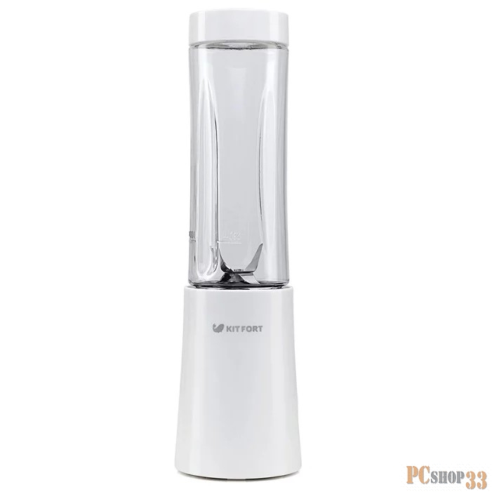 Блендер 1311-3-КТ Блендер Kitfort Shake & Take, Мощность: 150 Вт.Емкость бутылки: 0,28. белый