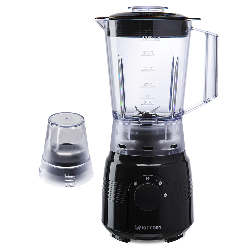 Блендер 1331-1-КТ Блендер Kitfort Мощность 350 Вт Объем чаши 1,25 л Количество скоростей 2 черный