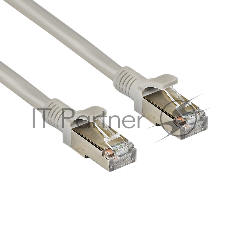 Коммутационный шнур Exegate EX272308RUS Патч-корд FTP кат. 5e, 2м Exegate серый