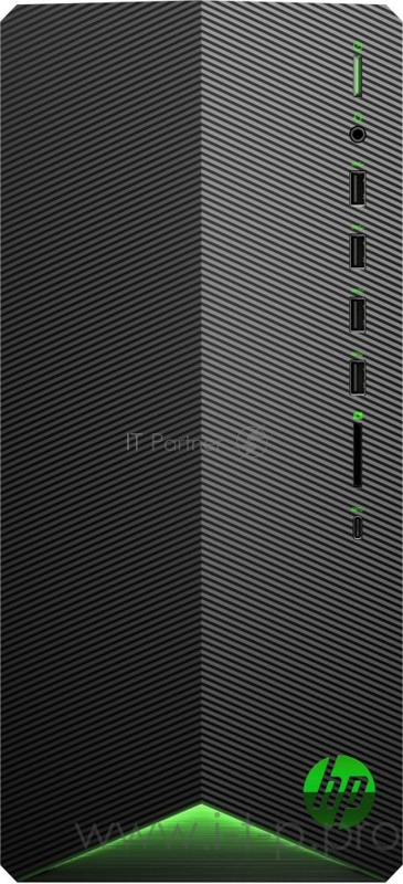 ПК HP Pavilion TG01-1014ur MT Ryzen 5 4600G (3.7)/8Gb/1Tb 7.2k/SSD128Gb/RX 550 2Gb/CR/Free DOS 3.0/GbitEth/WiFi/BT/310W/черный