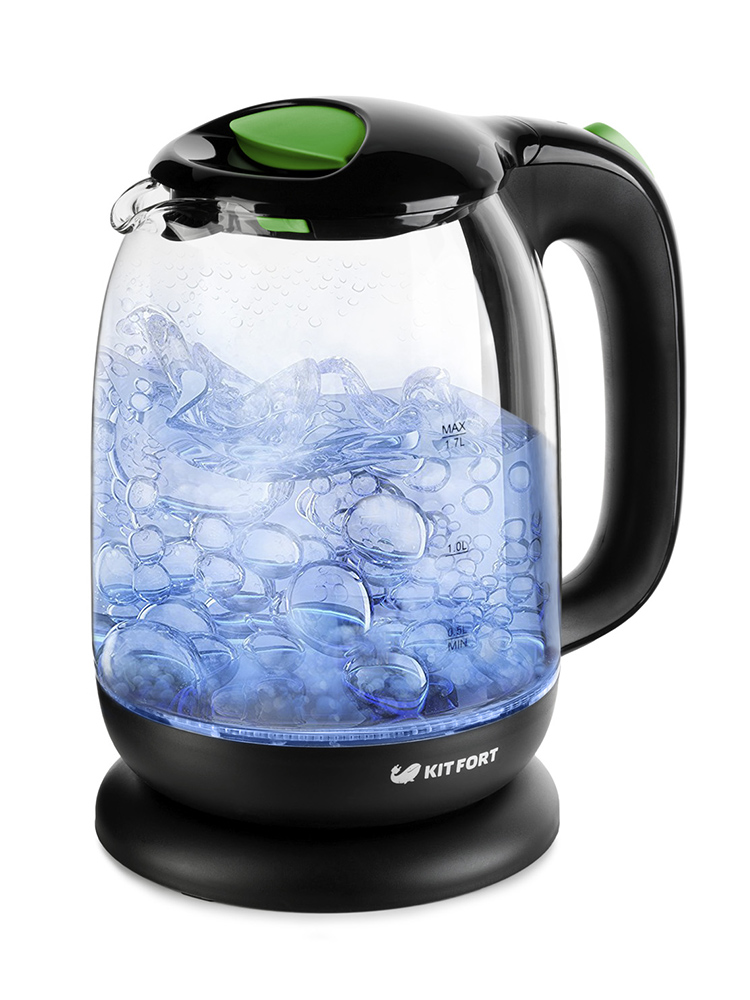 Чайник 625-2-КТ Чайник Kitfort Мощность: 1850-2200 Вт.Ёмкость: 1,7 л.зеленый.