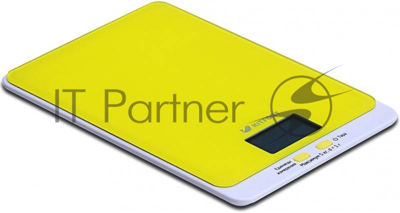 Весы 803-4-КТ Кухонные весы Kitfort, Максимальный вес: 5 кг. жёлтые