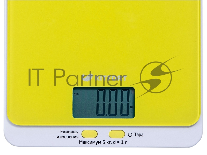 Весы 803-4-КТ Кухонные весы Kitfort, Максимальный вес: 5 кг. жёлтые