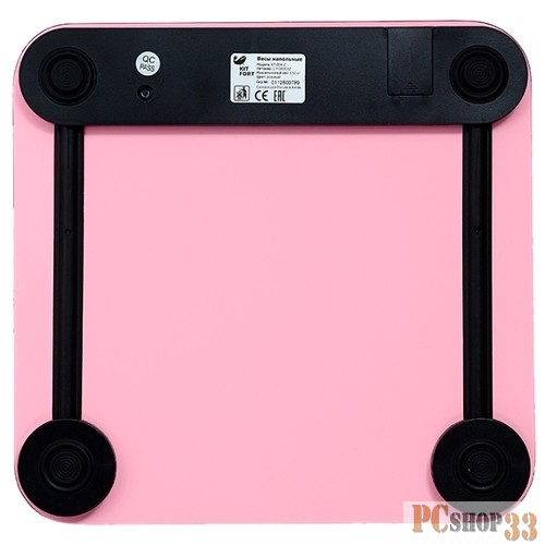 Весы 804-2-КТ Напольные весы Kitfort, Максимальный вес: 150 кг. розовые