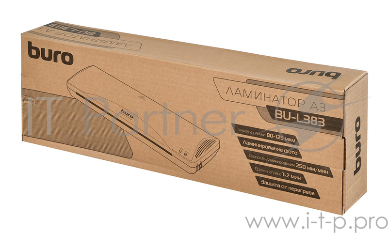 Ламинатор Buro BU-L383 (OL383) A3 (80-125мкм) 25см/мин (2вал.) лам.фото