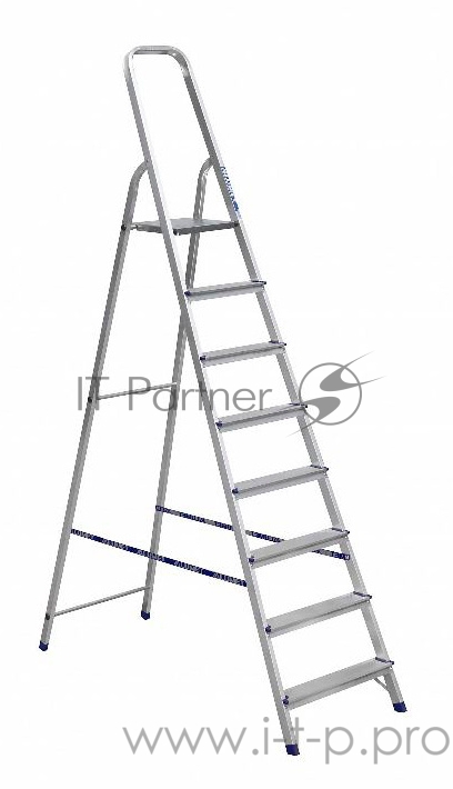 Стремянка Alumet алюминий 8ступ. H3.70м макс.нагр.:150кг (АМ708)
