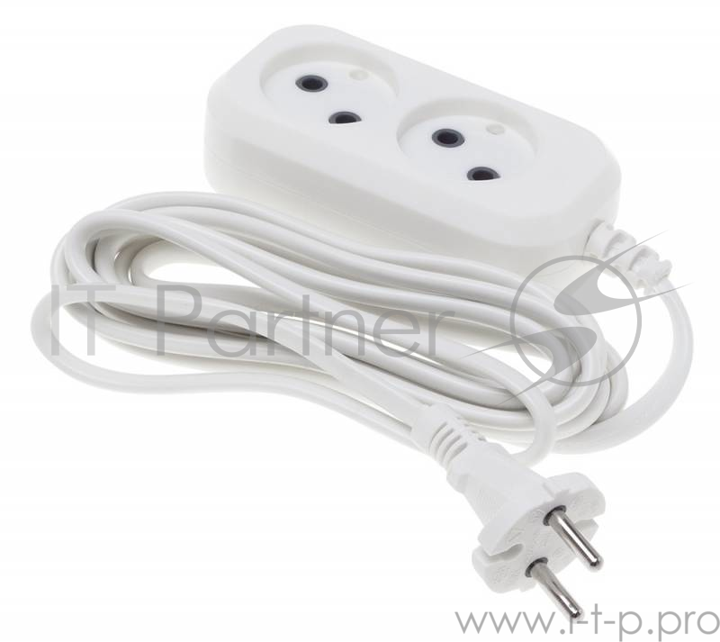 Сетевой удлинитель Buro BU-PSL2.3/W 3м (2 розетки) белый (пакет ПЭ)