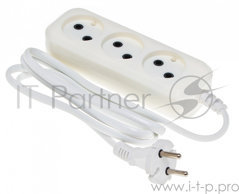 Сетевой удлинитель Buro BU-PSL3.1/W 1.5м (3 розетки) белый (пакет ПЭ)