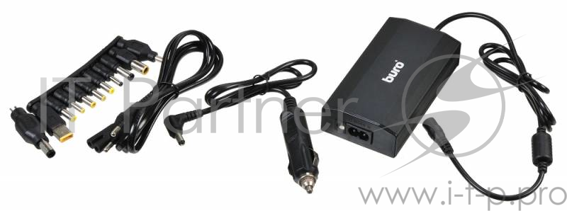 Блок питания Buro BUM-0031T65 ручной 65W 12V-24V 11-connectors 3.2A 1xUSB 0.6A от бытовой электросети/от прикуривателя